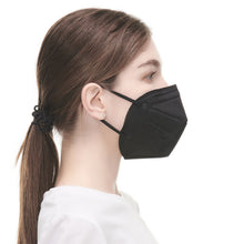 Load image into Gallery viewer, FlameBrother FFP2 Face Mask, 30pcs 5-Layer Filter Disposable Respirator, CE 2797 Certified Protective FFP2 Masks Black Color, Individually Packaged
