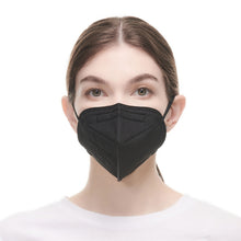 Load image into Gallery viewer, FlameBrother FFP2 Face Mask, 30pcs 5-Layer Filter Disposable Respirator, CE 2797 Certified Protective FFP2 Masks Black Color, Individually Packaged
